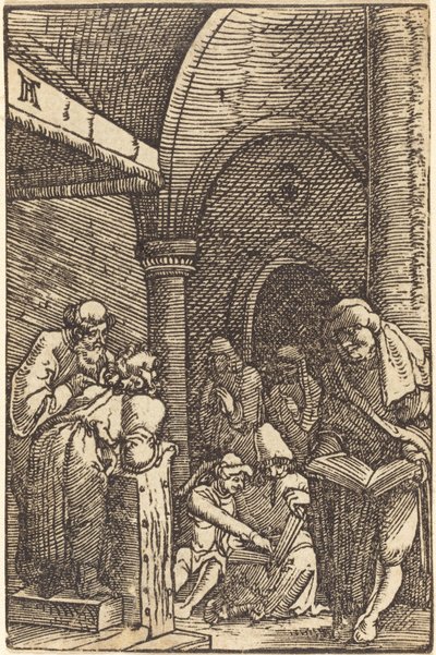 基督与医生的争论 作者 阿尔布雷希特·阿尔特多夫（Albrecht Altdorfer）