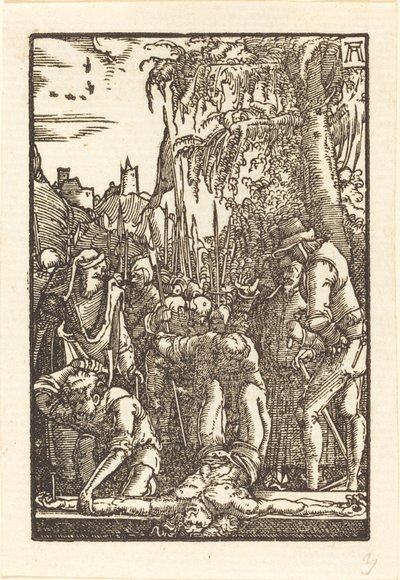 钉在十字架上的基督 作者 阿尔布雷希特·阿尔特多夫（Albrecht Altdorfer）