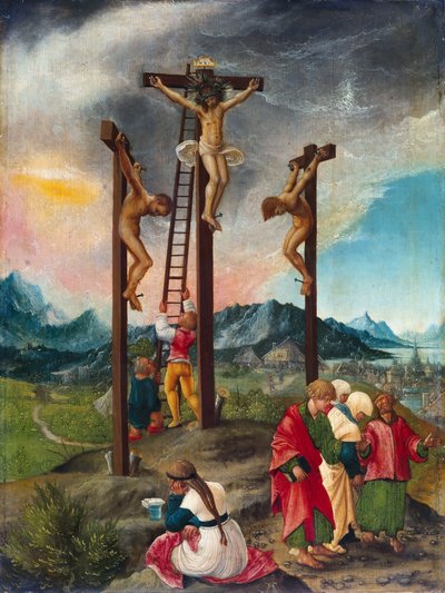 基督在小偷之间的十字架上 作者 阿尔布雷希特·阿尔特多夫（Albrecht Altdorfer）