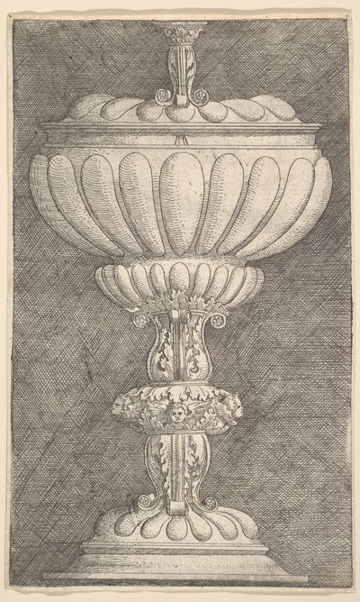 有盖酒杯的设计 作者 阿尔布雷希特·阿尔特多夫（Albrecht Altdorfer）