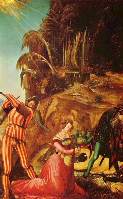 圣凯瑟琳被斩首 作者 阿尔布雷希特·阿尔特多夫（Albrecht Altdorfer）
