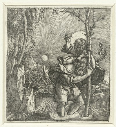 圣克里斯托弗 作者 阿尔布雷希特·阿尔特多夫（Albrecht Altdorfer）