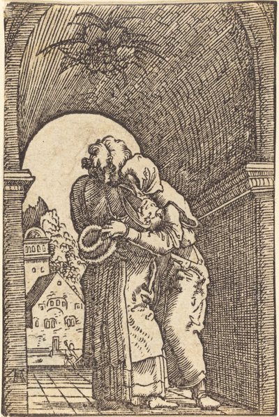 约阿希姆拥抱安娜 作者 阿尔布雷希特·阿尔特多夫（Albrecht Altdorfer）