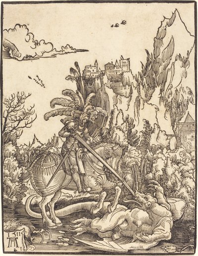 圣乔治屠龙 作者 阿尔布雷希特·阿尔特多夫（Albrecht Altdorfer）