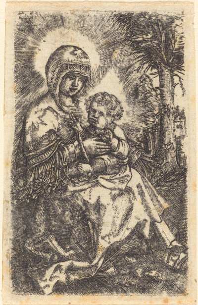 拉蒂斯邦 "美丽的圣母 "风景画 作者 阿尔布雷希特·阿尔特多夫（Albrecht Altdorfer）