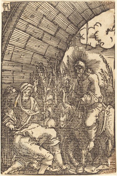 进入耶路撒冷 作者 阿尔布雷希特·阿尔特多夫（Albrecht Altdorfer）