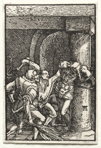 人的堕落与救赎：基督的鞭打c。 1515。 作者 阿尔布雷希特·阿尔特多夫（Albrecht Altdorfer）
