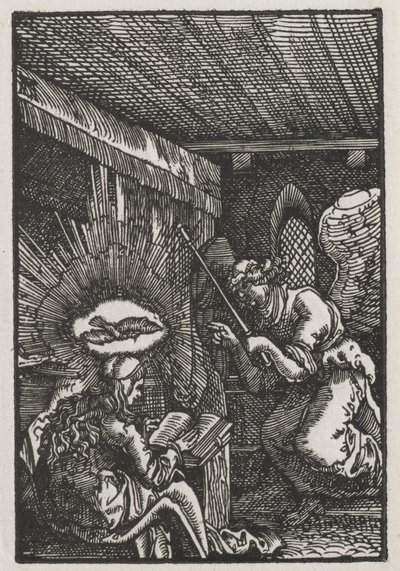 人类的堕落与救赎  圣母领报 作者 阿尔布雷希特·阿尔特多夫（Albrecht Altdorfer）