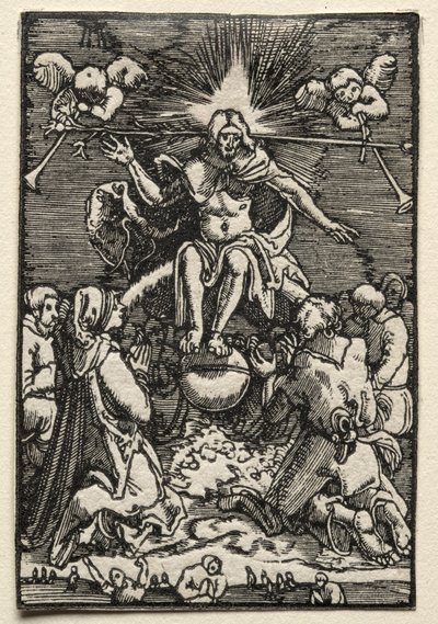 人的堕落与救赎：最后的审判c。 1515。 作者 阿尔布雷希特·阿尔特多夫（Albrecht Altdorfer）