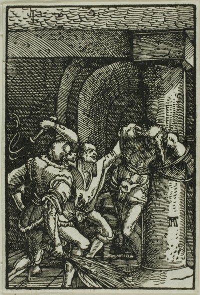 鞭打》，选自《人类的堕落与救赎 作者 阿尔布雷希特·阿尔特多夫（Albrecht Altdorfer）
