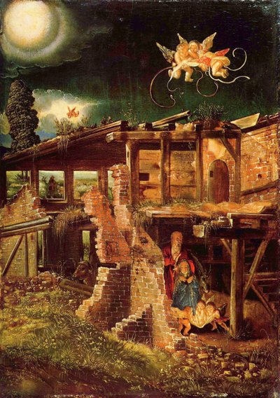 圣夜基督的诞生，c。 1513 作者 阿尔布雷希特·阿尔特多夫（Albrecht Altdorfer）