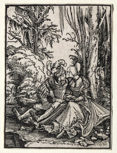恋人，1511年。 作者 阿尔布雷希特·阿尔特多夫（Albrecht Altdorfer）