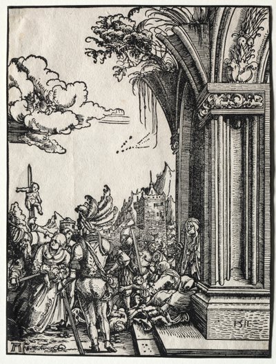 1511年的无辜者惨案。 作者 阿尔布雷希特·阿尔特多夫（Albrecht Altdorfer）