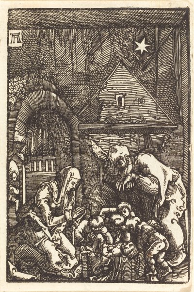 耶稣诞生 作者 阿尔布雷希特·阿尔特多夫（Albrecht Altdorfer）