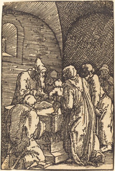 基督在圣殿中的显现 作者 阿尔布雷希特·阿尔特多夫（Albrecht Altdorfer）