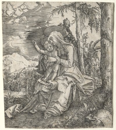 风景中的处女，c。 1515。 作者 阿尔布雷希特·阿尔特多夫（Albrecht Altdorfer）
