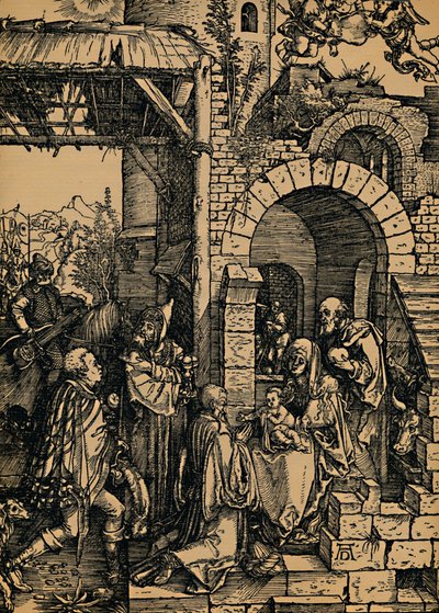 国王的崇拜，国王的崇拜，1503-1504。 作者 阿尔布雷希特丢勒
