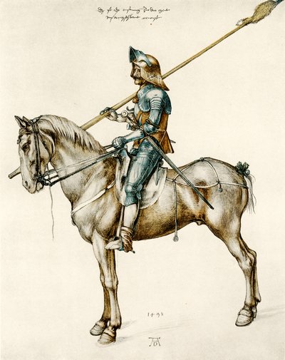 德国骑士的盔甲 作者 Albrecht Dürer