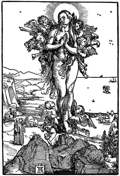 玛丽亚·玛格达琳娜（Maria Magdalena）的提升，1507-1510，1936年 作者 阿尔布雷希特丢勒