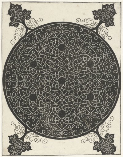 七个花形图案的刺绣示例 作者 达芬奇（Leonardo da Vinci）