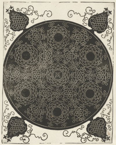 七种花环图案的刺绣示例 作者 达芬奇（Leonardo da Vinci）