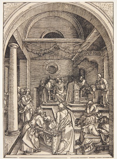 医生中的基督 作者 Albrecht Dürer