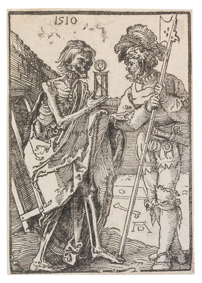 死亡和兰斯奎内，1510年。 作者 阿尔布雷希特丢勒