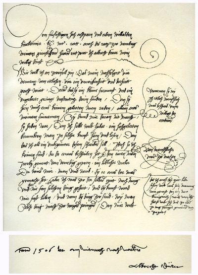 Albrecht Durers献给Bilibald Pirckheimer的草案，c1523 作者 阿尔布雷希特丢勒