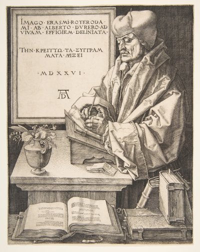 鹿特丹伊拉斯mus，1526年。 作者 阿尔布雷希特丢勒