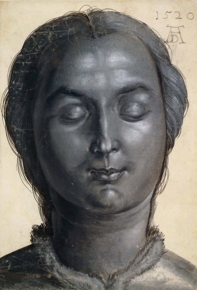 一个女人的头，1520年。 作者 阿尔布雷希特丢勒