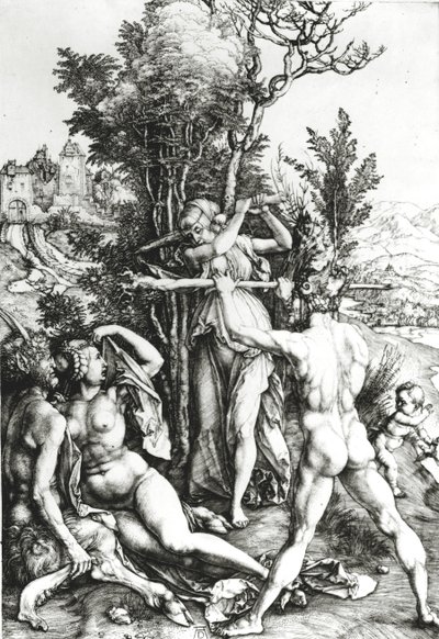 十字路口的赫拉克勒斯，1498年 作者 阿尔布雷希特丢勒