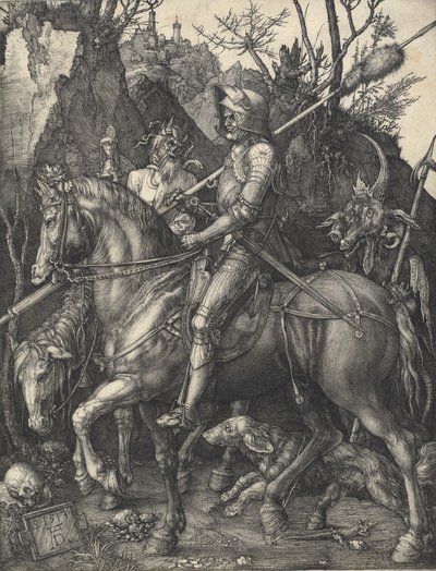骑士，死亡与魔鬼，1513年。 作者 阿尔布雷希特丢勒