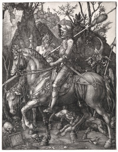 骑士，死亡与魔鬼，1513年。 作者 阿尔布雷希特丢勒