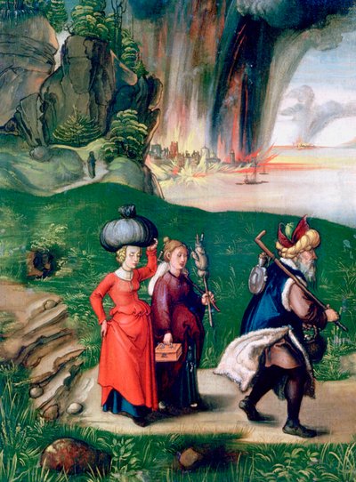 罗得和他的女儿，1496-1499年 作者 阿尔布雷希特丢勒