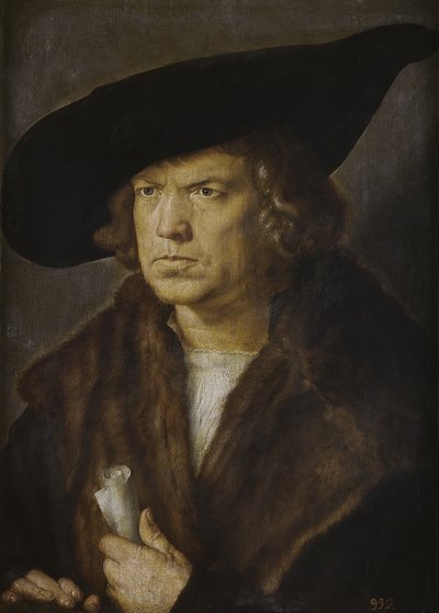 未知男子的画像 作者 Albrecht Dürer