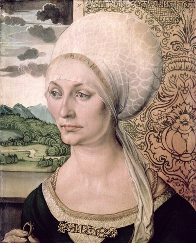 Elsbeth Tucher的肖像，1499年 作者 阿尔布雷希特丢勒