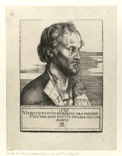 Philipp Melanchton肖像，1526年 作者 阿尔布雷希特丢勒