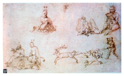 红色粉笔研究，C1500 作者 阿尔布雷希特丢勒