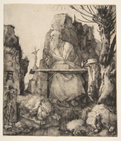 Pollard Willow创作的Saint Jerome，1512年。 作者 阿尔布雷希特丢勒