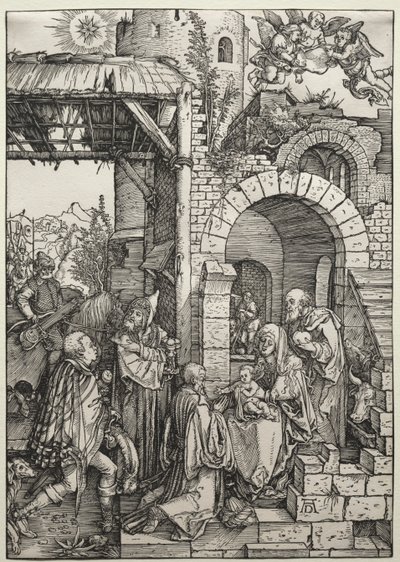 贤士的崇拜c。 1501-1503。 作者 阿尔布雷希特丢勒