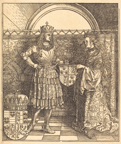 马克西米利安与勃艮第玛丽的订婚仪式，1515年。 作者 阿尔布雷希特丢勒