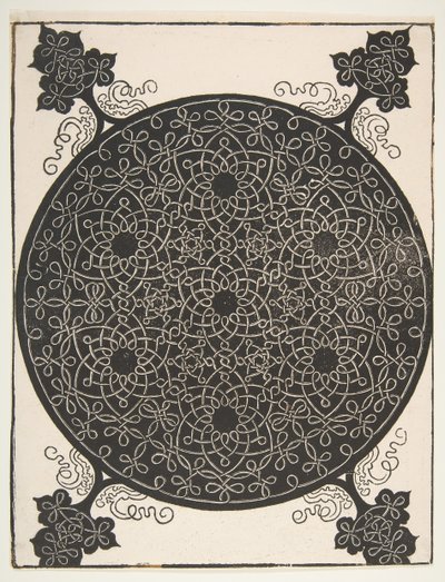 第五结。 1521年前与七个六角星交错的Roundel。 作者 阿尔布雷希特丢勒