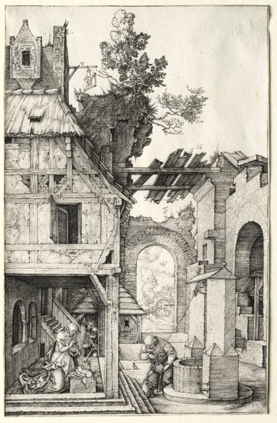 耶稣诞生，1504年。 作者 阿尔布雷希特丢勒