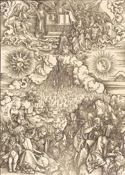 第五和第六封印的开启，1498年。 作者 阿尔布雷希特丢勒
