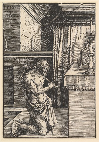 it悔者，1510年。 作者 阿尔布雷希特丢勒