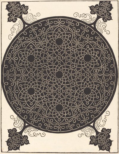 第六结（由七个黑色中心的小结组合而成） 作者 阿尔布雷希特丢勒