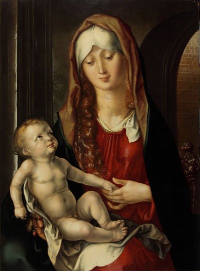 圣母和孩子 Madonna del Patrocinio ，1495年。 作者 阿尔布雷希特丢勒
