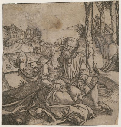 病态的夫妇，c。 1495 作者 阿尔布雷希特丢勒