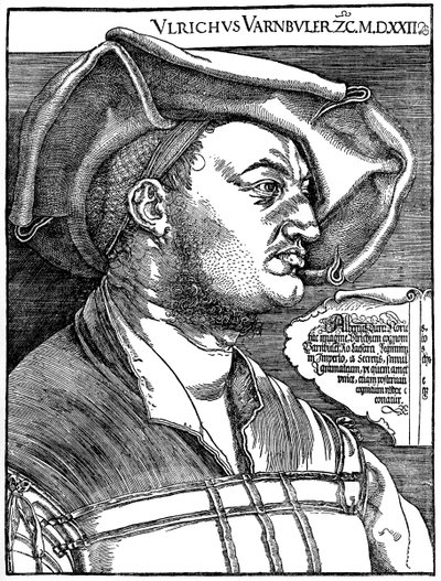 乌尔里希·瓦尔伯勒（UlrichVarnbüler），1522年，1936年 作者 阿尔布雷希特丢勒