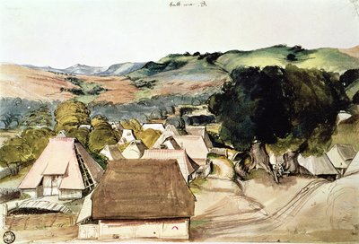 1511年在纽伦堡附近的Kachreuth的视图（纸上的wc） 作者 阿尔布雷希特丢勒